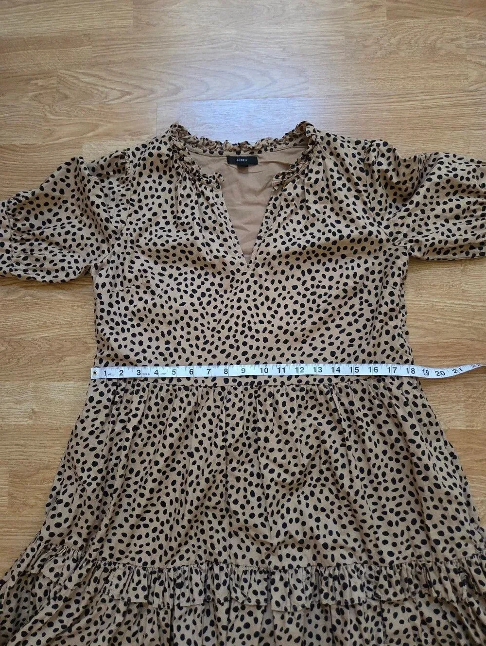 J.Crew Ruffleneck Tiered Popover Mini Dress SZ S